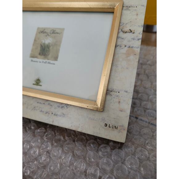 NEW Cheri Blum Gold Hydrangea Photo Frame Floral Garden Fetco - Picture 8 of 9